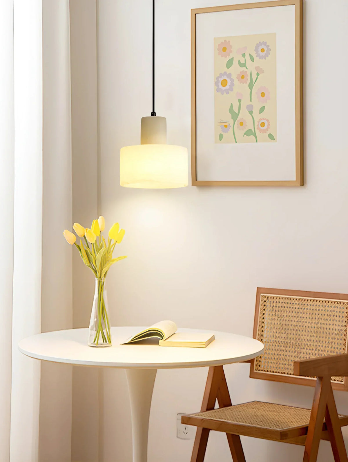 Simple Cyls Alabaster Pendant Lamp – Alabaster detail 7