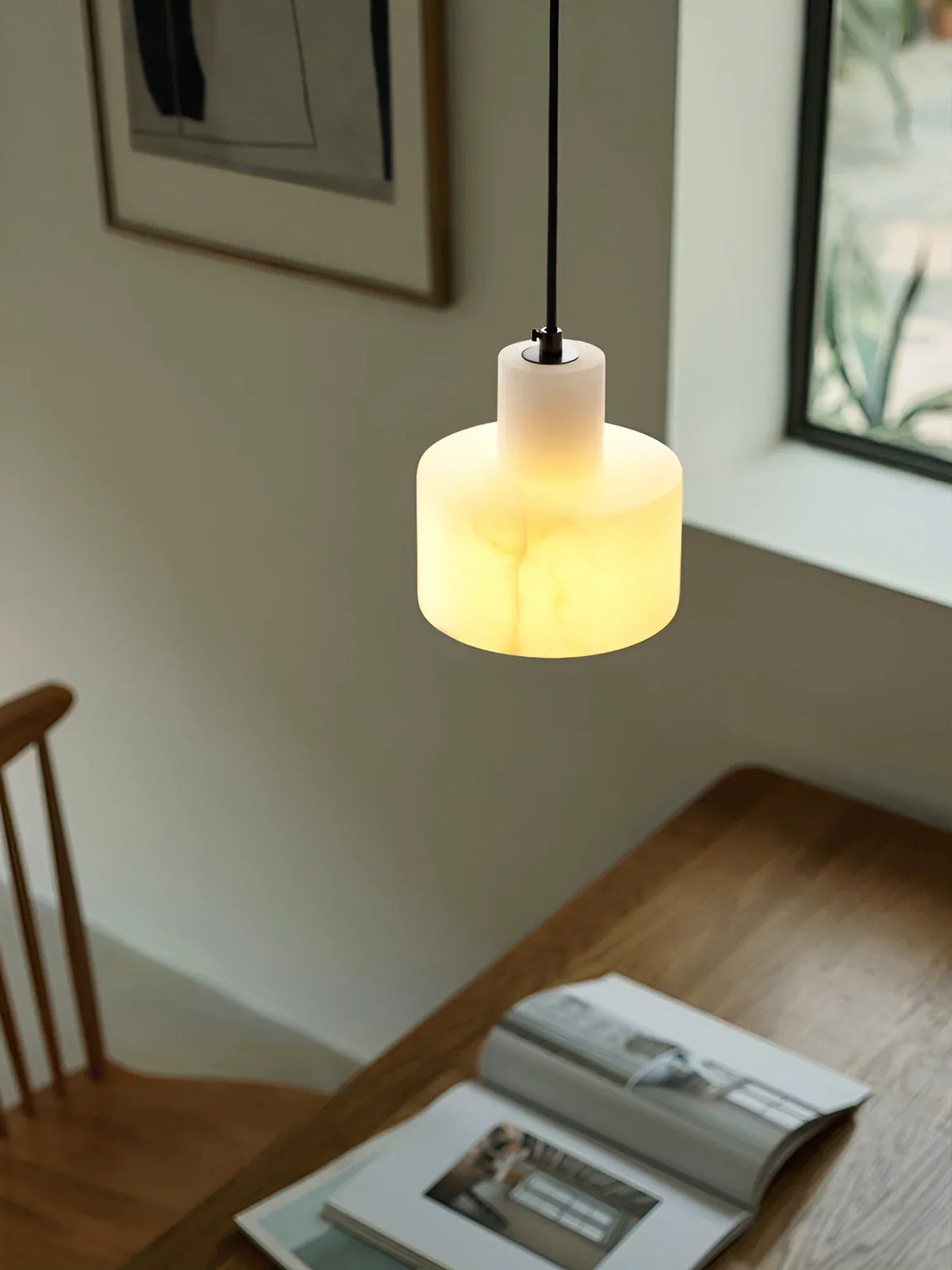 Simple Cyls Alabaster Pendant Lamp – Alabaster detail 9