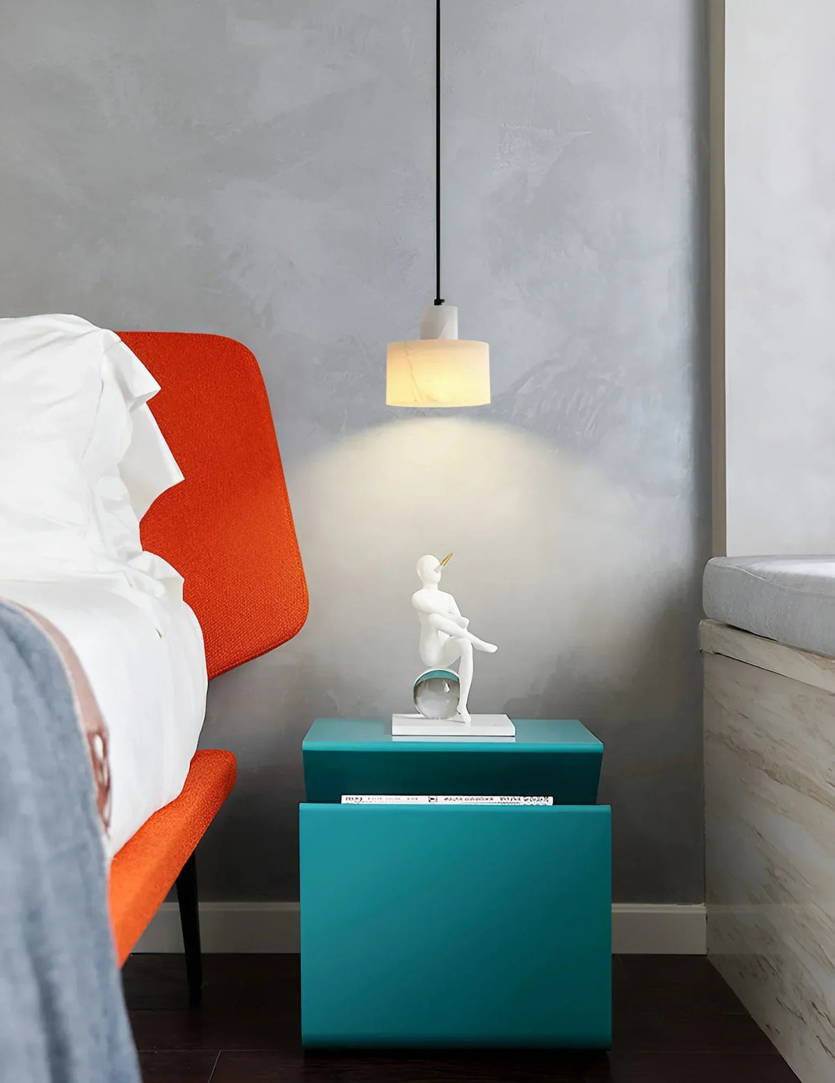 Simple Cyls Alabaster Pendant Lamp – Alabaster detail 8