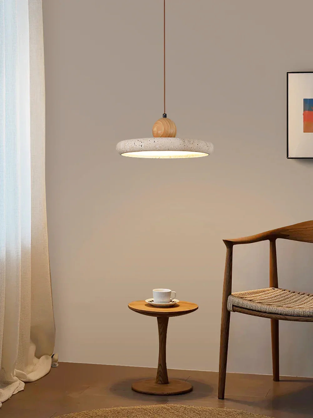 Siyane Travertine Pendant Lamp – Travertine detail 6