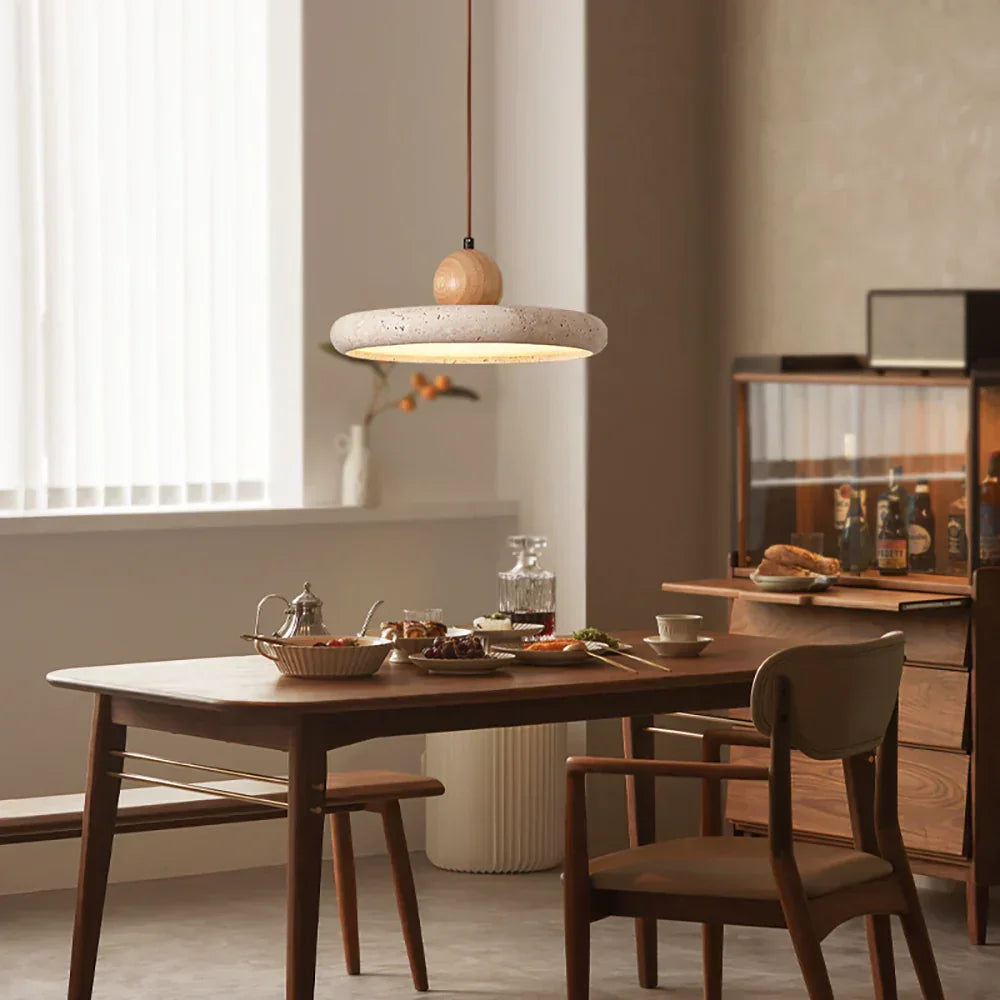 Siyane Travertine Pendant Lamp – Travertine detail 2