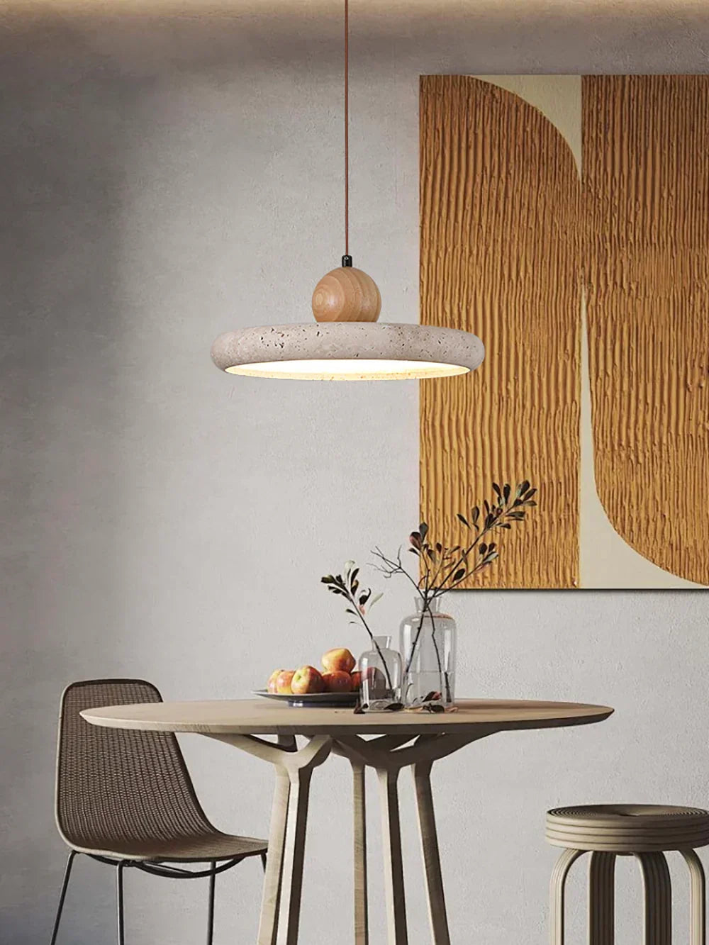 Siyane Travertine Pendant Lamp – Travertine detail 5