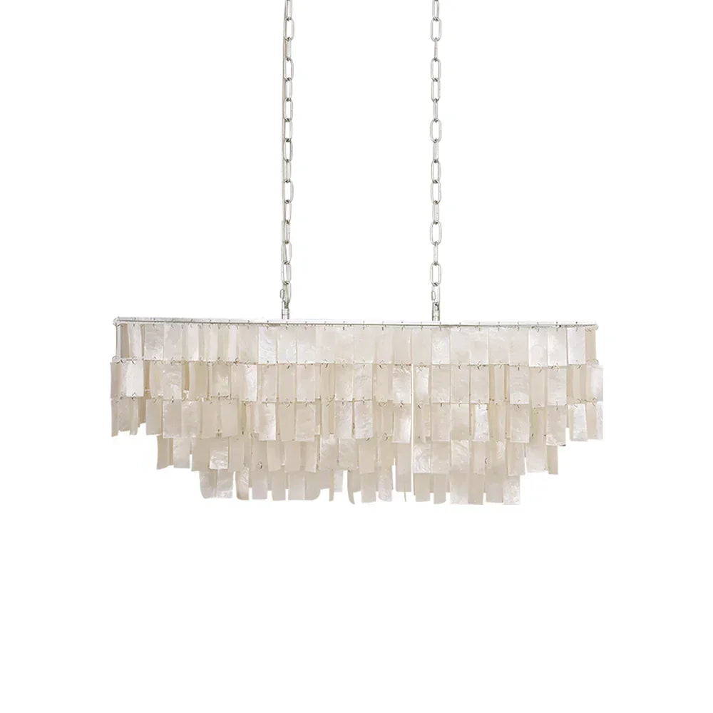 Skye Rectangular Tiered Iron Chandelier