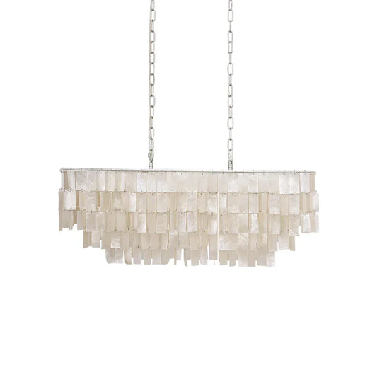 Skye Rectangular Tiered Iron Chandelier
