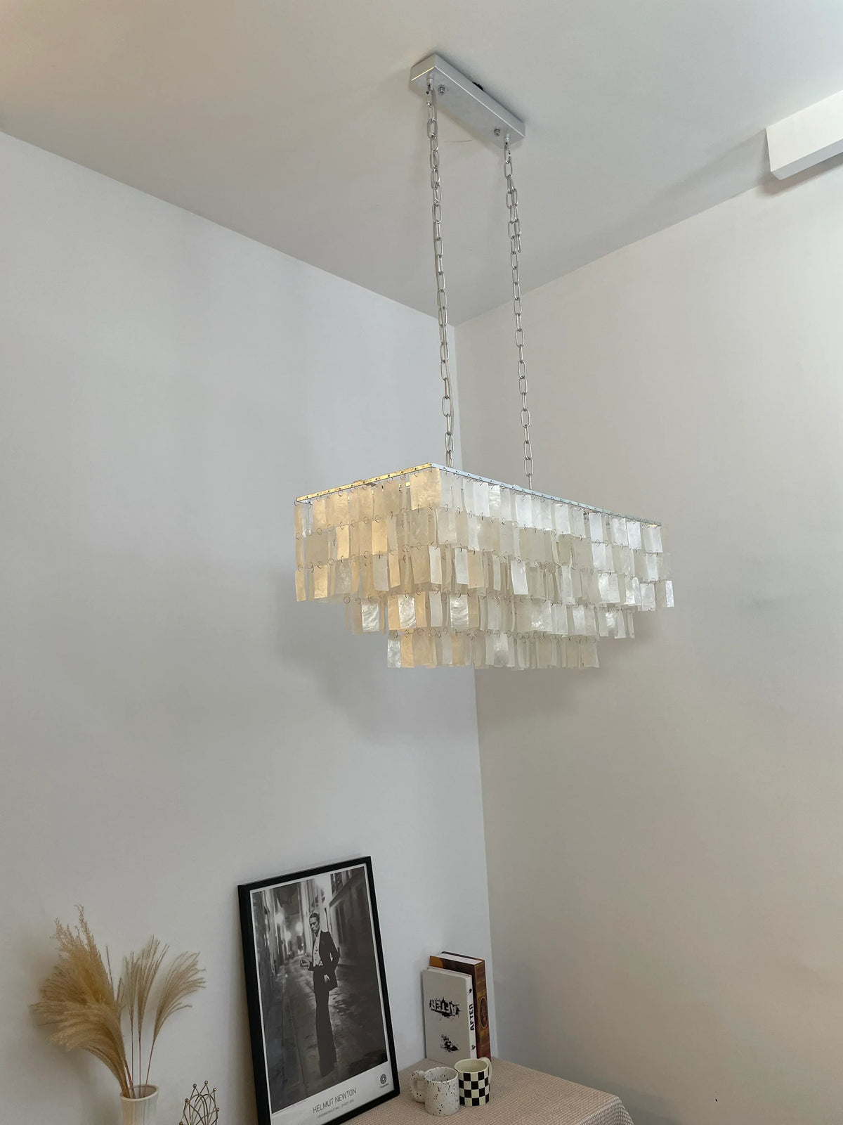 Skye Rectangular Tiered Iron Chandelier – Iron detail 13