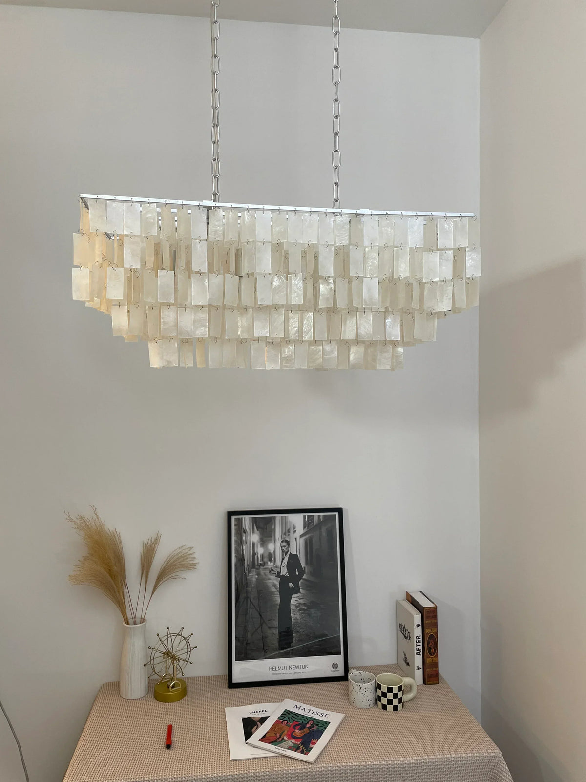 Skye Rectangular Tiered Iron Chandelier – Iron detail 4