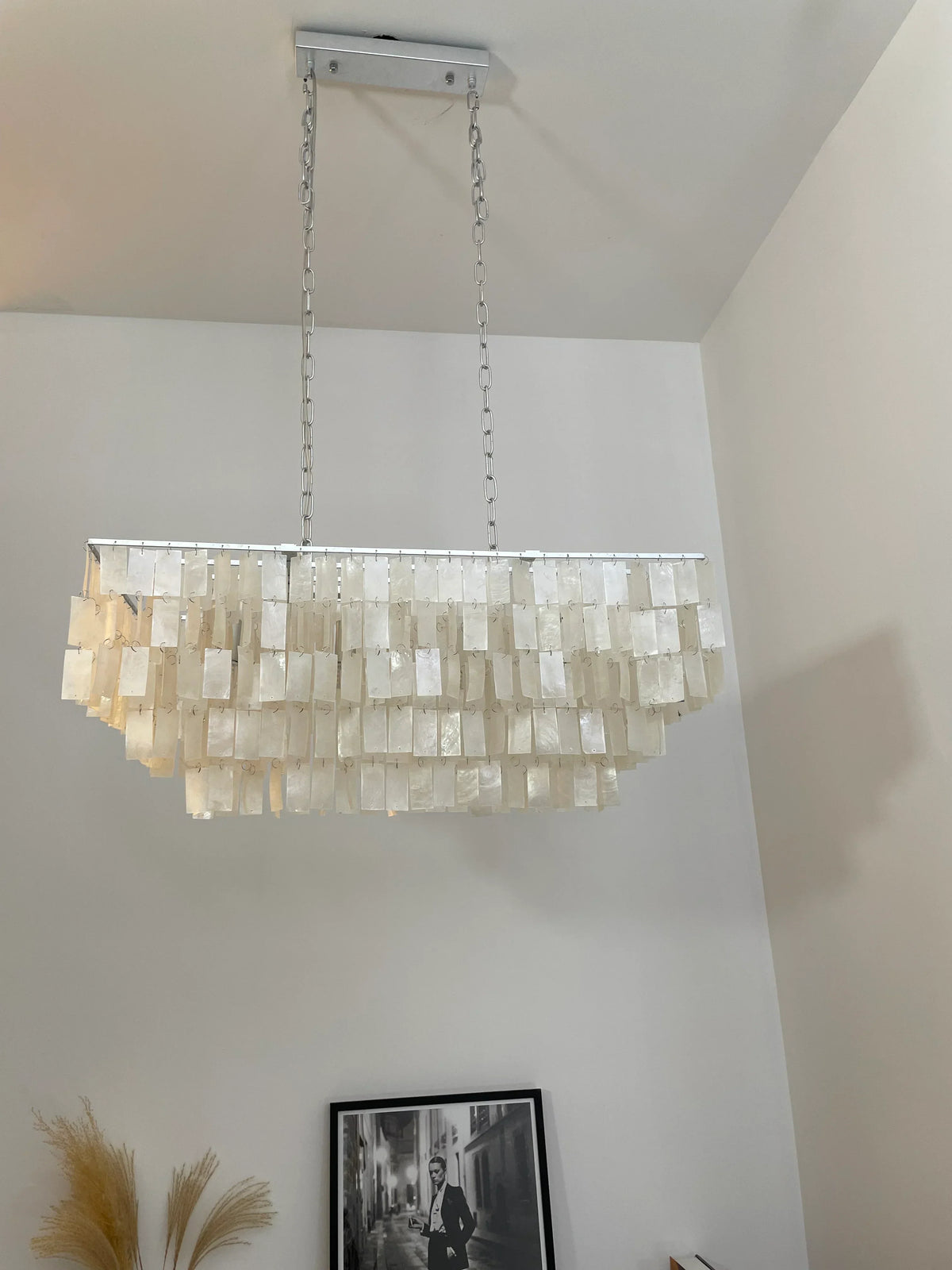 Skye Rectangular Tiered Iron Chandelier – Iron detail 14