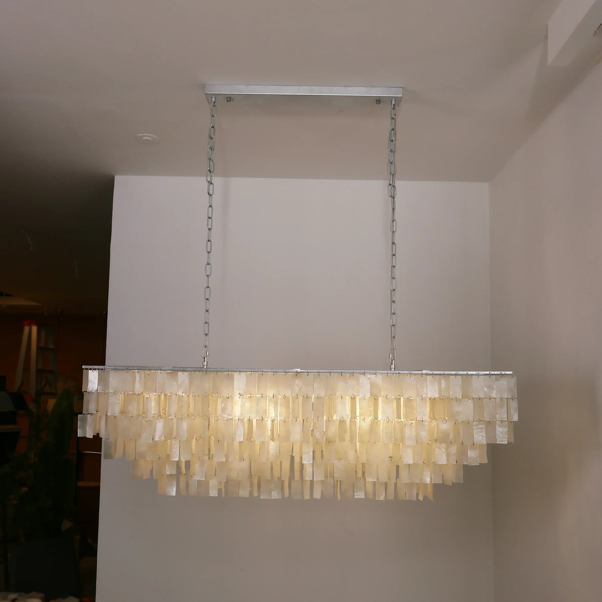 Skye Rectangular Tiered Iron Chandelier – Iron detail 18