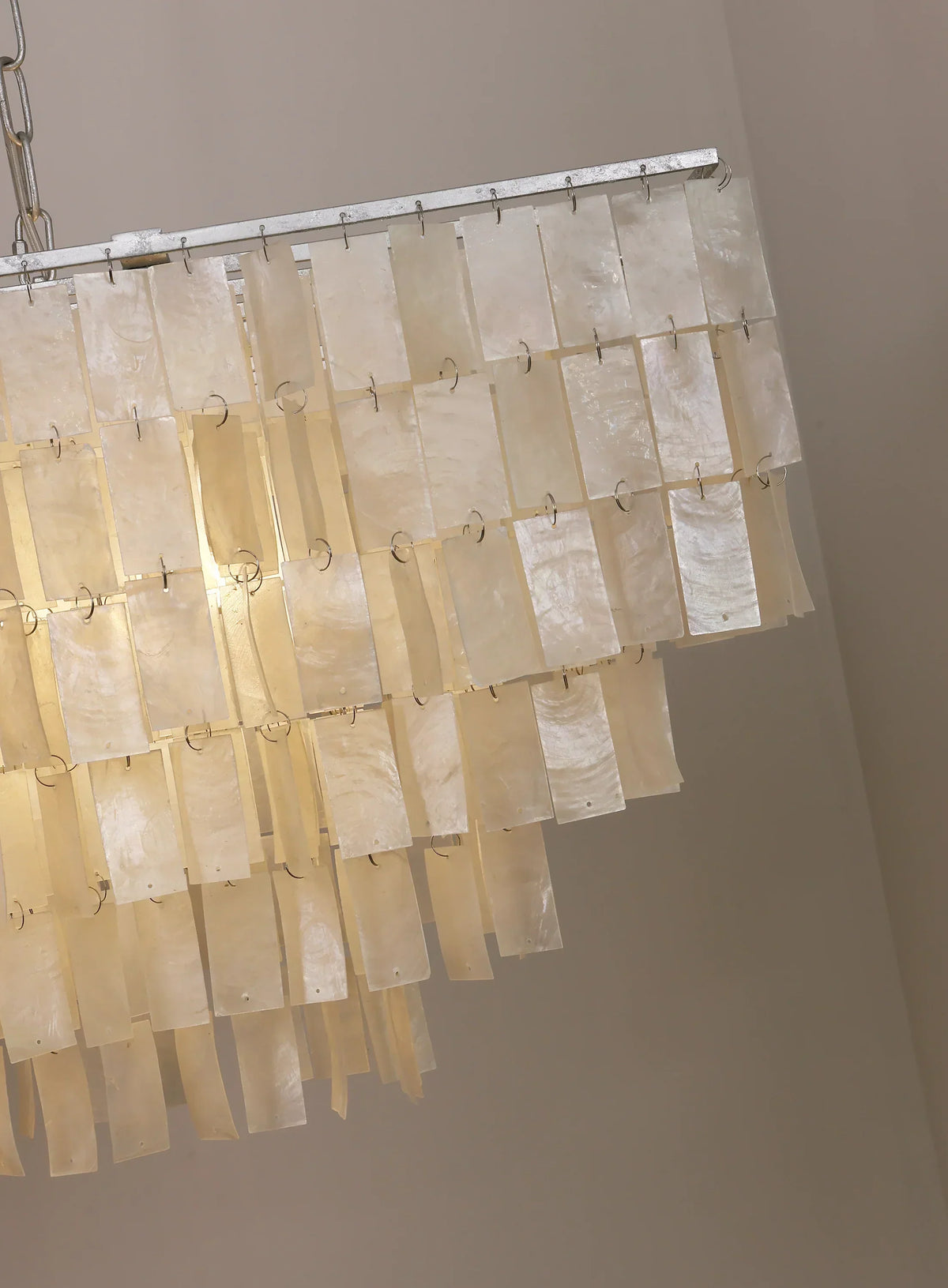 Skye Rectangular Tiered Iron Chandelier – Iron detail 21