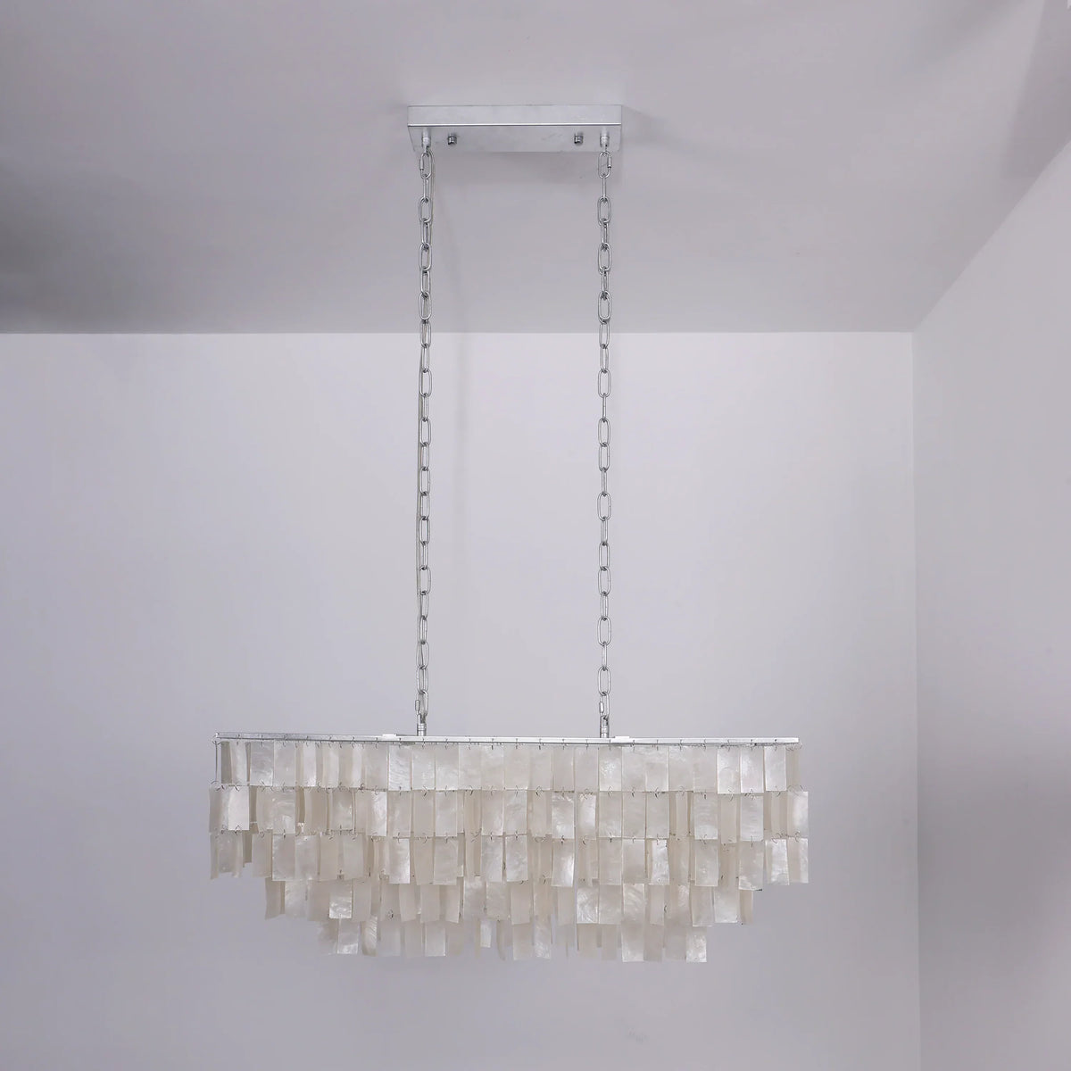 Skye Rectangular Tiered Iron Chandelier – Iron detail 17