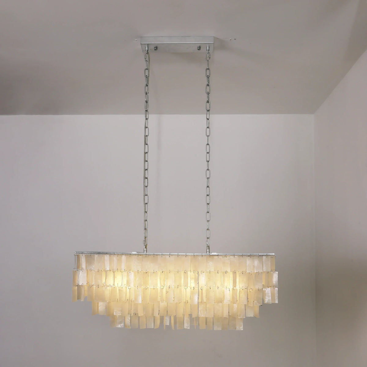 Skye Rectangular Tiered Iron Chandelier – Iron detail 16