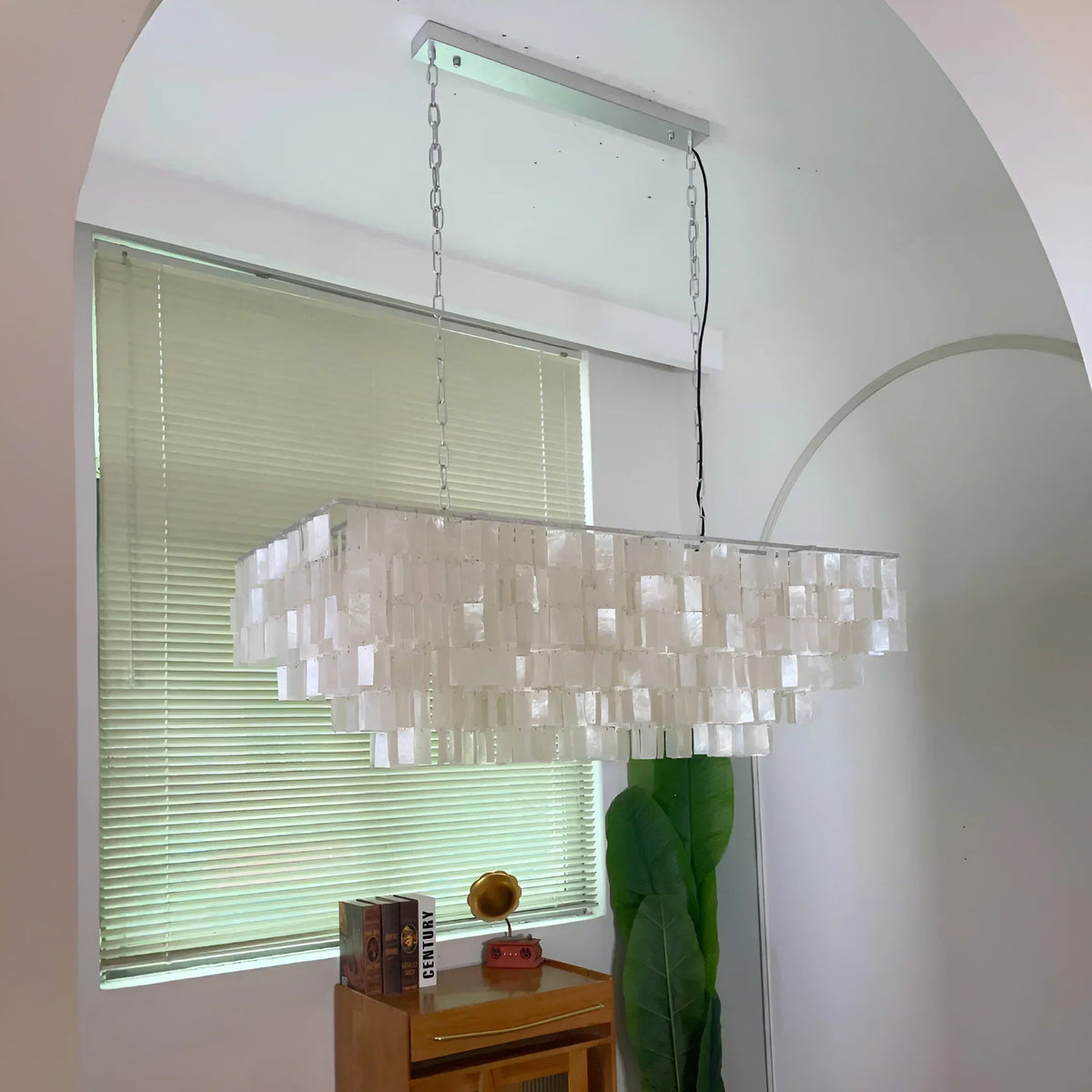 Skye Rectangular Tiered Iron Chandelier – Iron detail 10