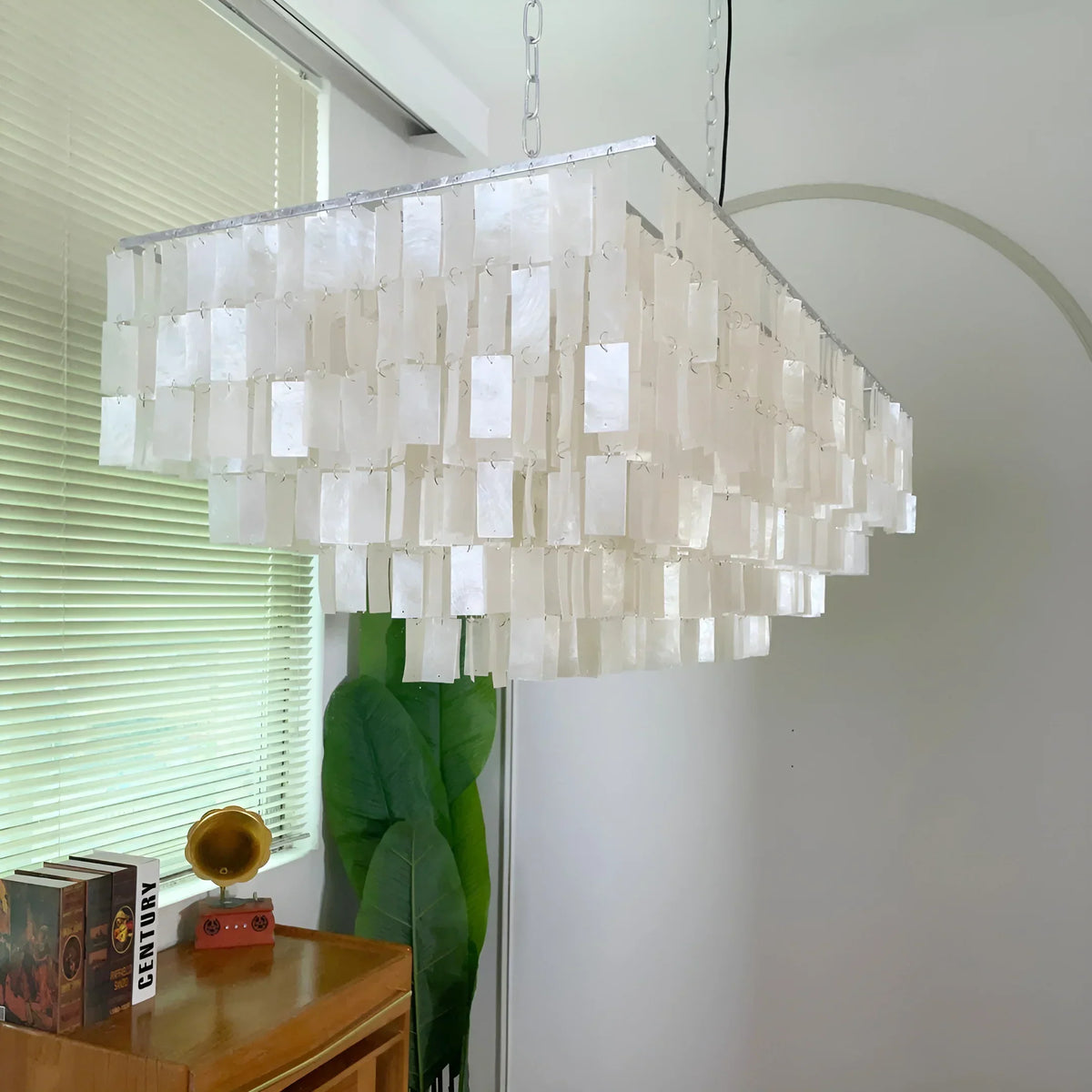 Skye Rectangular Tiered Iron Chandelier – Iron detail 11