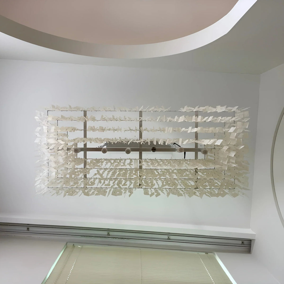 Skye Rectangular Tiered Iron Chandelier – Iron detail 20