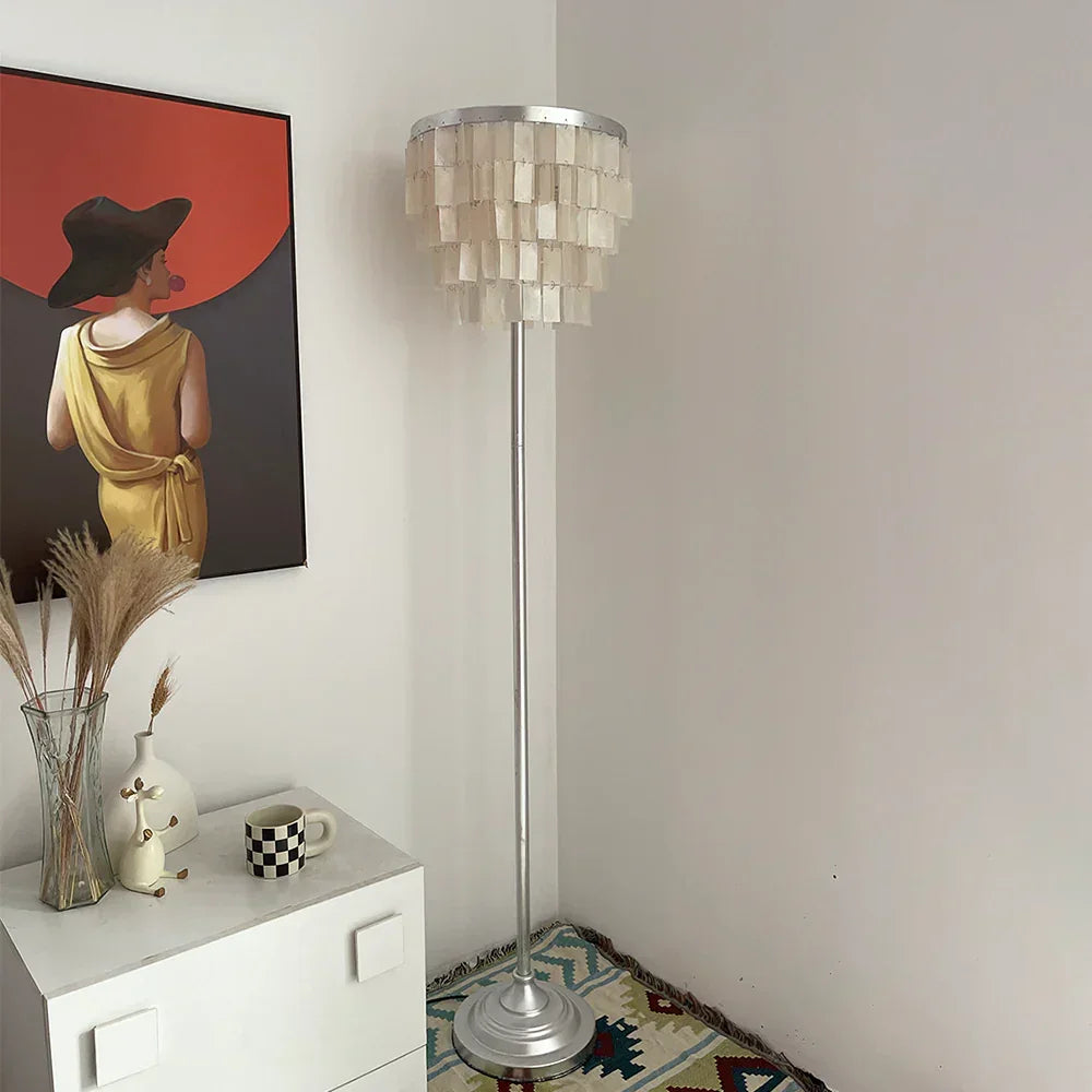 Skye Tiered Iron Floor Lamp – Iron detail 2