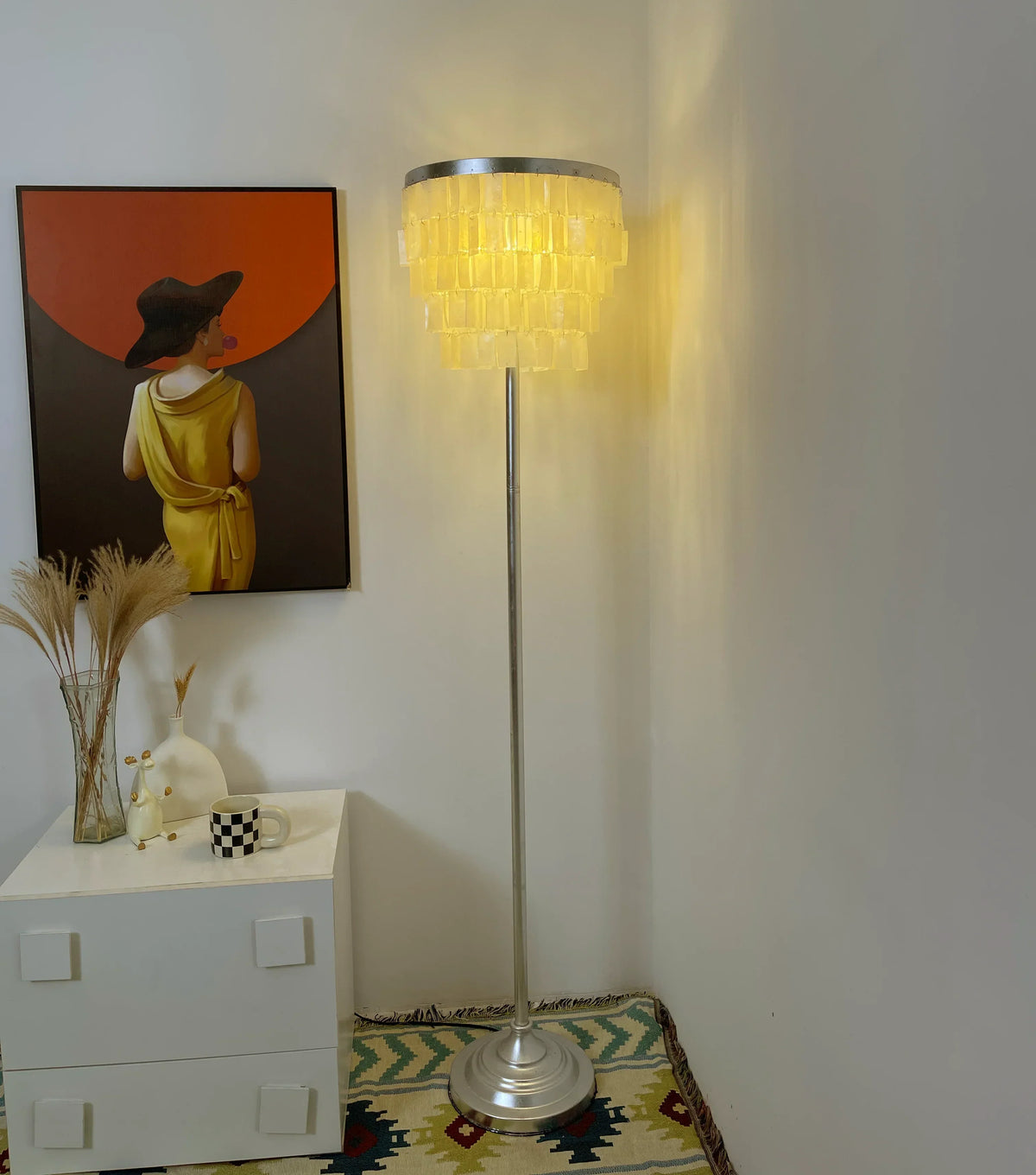 Skye Tiered Iron Floor Lamp – Iron detail 9