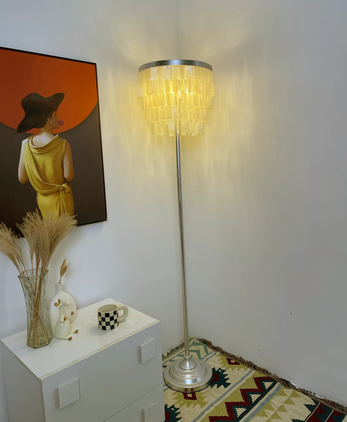 Skye Tiered Iron Floor Lamp – Iron detail 3