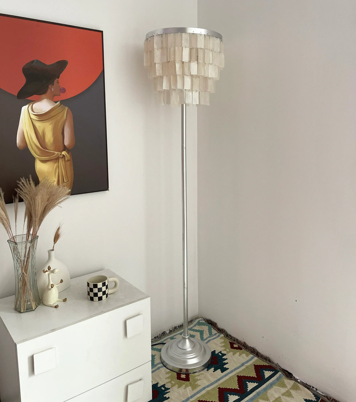 Skye Tiered Iron Floor Lamp – Iron detail 6