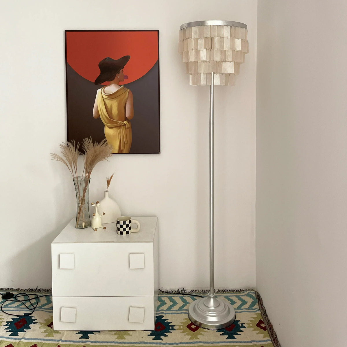 Skye Tiered Iron Floor Lamp – Iron detail 14