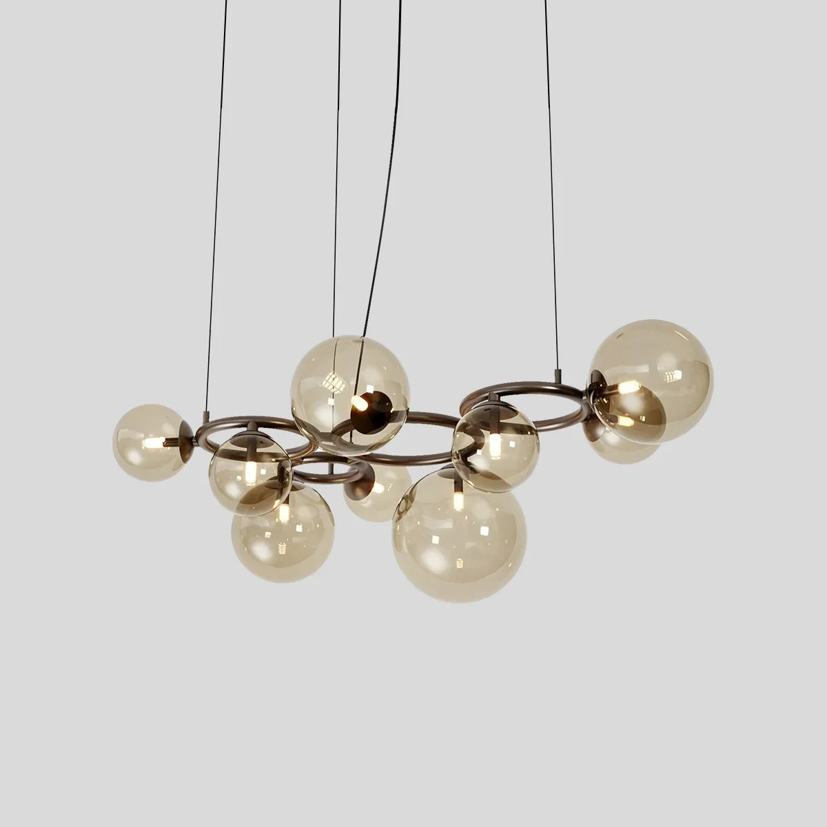 Luxurious Single-Tone Glass Spheres Chandelier – Glass detail 11
