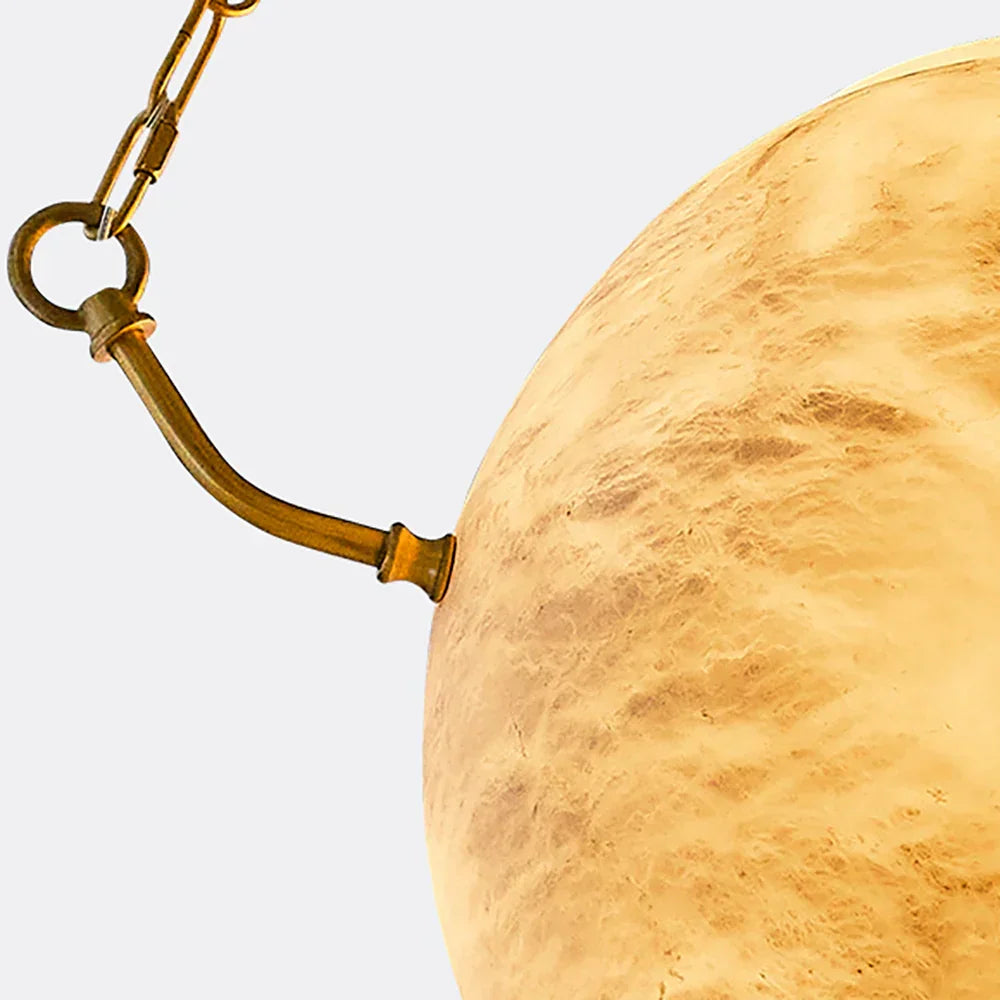 Sphere Atlas Alabaster Pendant Lamp – Alabaster detail 9