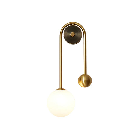 Spherical Glass Light Wall Lamp