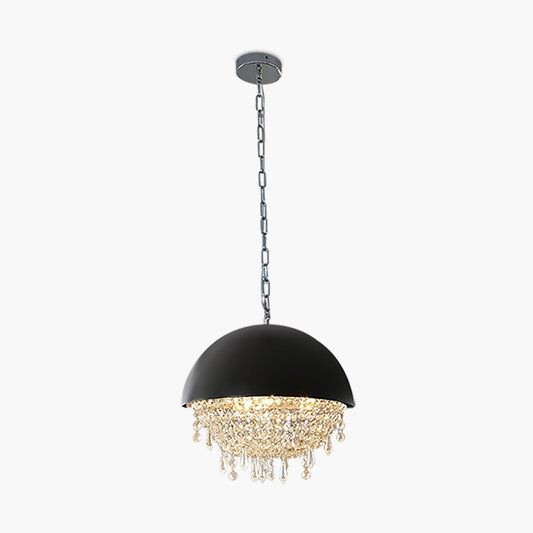 Spherical Crystal Chandelier Globe Pendant Light