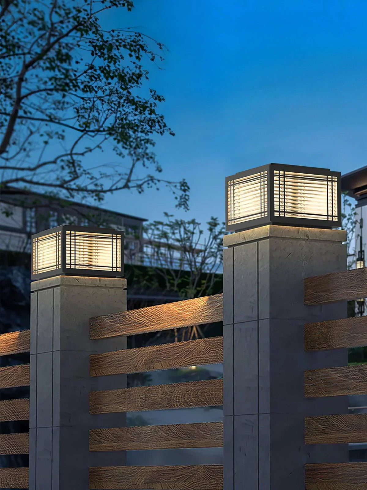 Square Deck Garden Courtyard Outdoor Glass Light – Glass detail 22