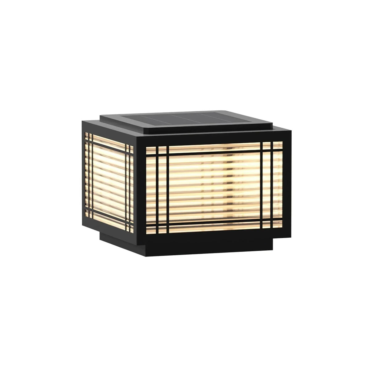 Square Deck Garden Courtyard Outdoor Glass Light – Glass detail 29