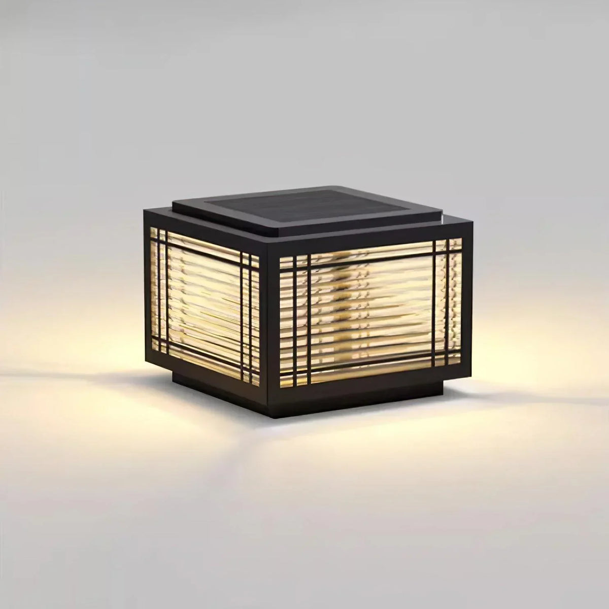 Square Deck Garden Courtyard Outdoor Glass Light – Glass detail 25
