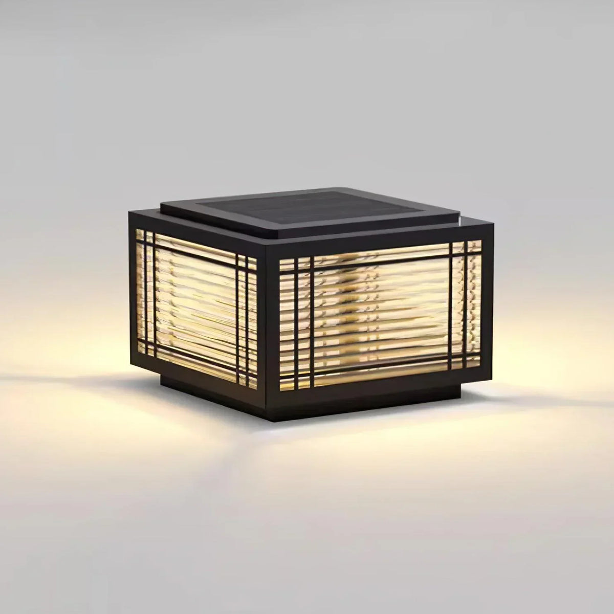 Square Deck Garden Courtyard Outdoor Glass Light – Glass detail 23