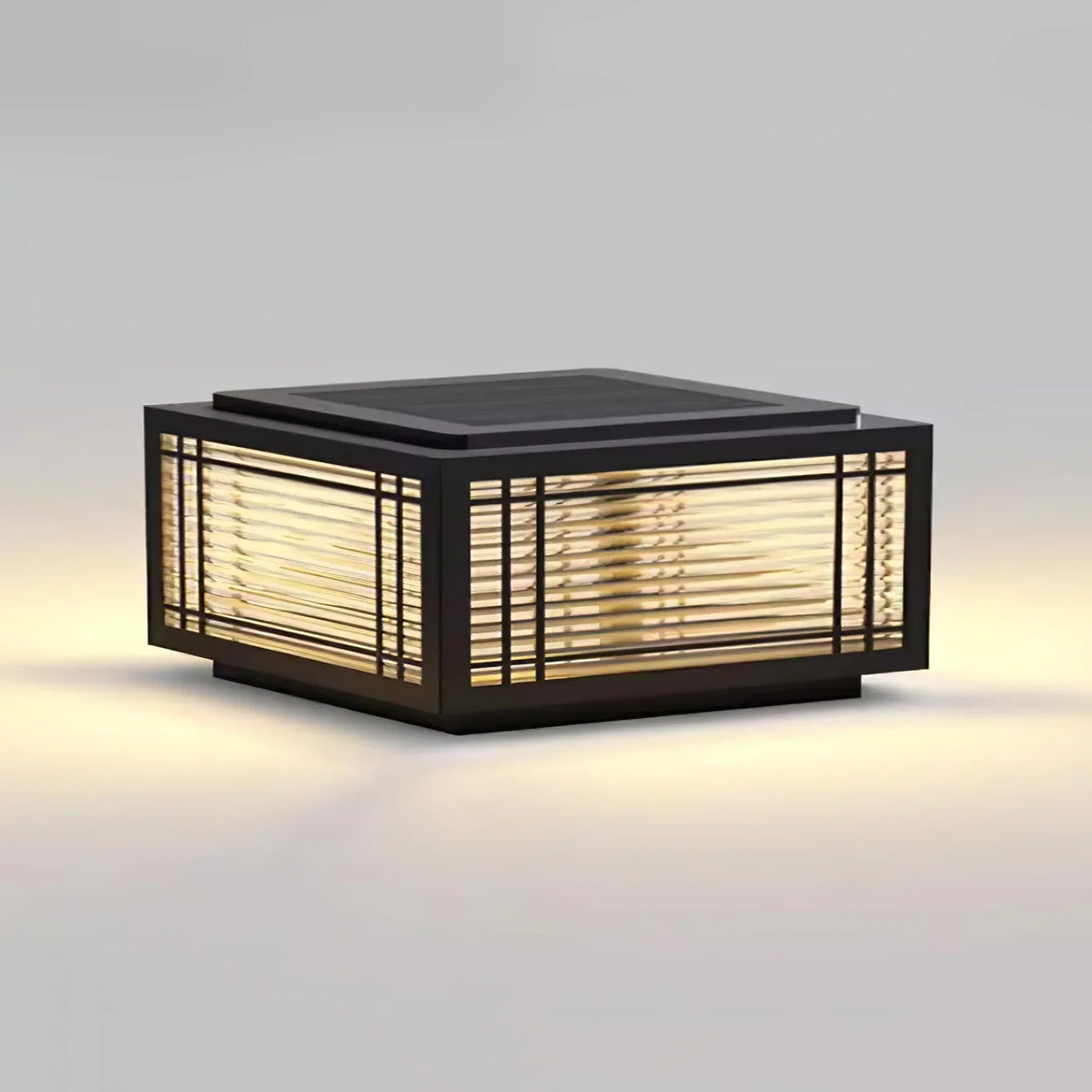 Square Deck Garden Courtyard Outdoor Glass Light – Glass detail 28
