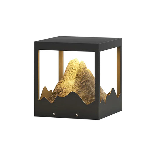 Square Modern Orif Garden Outdoor Steel Light