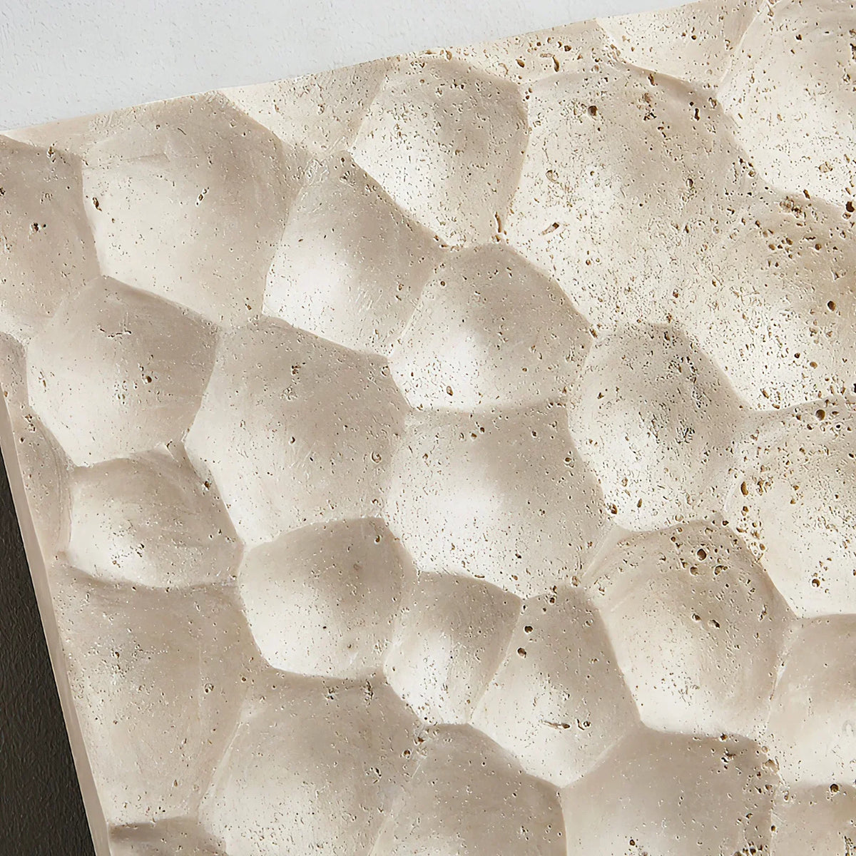 Square Modular Panel Travertine Wall Sconce – Travertine detail 9
