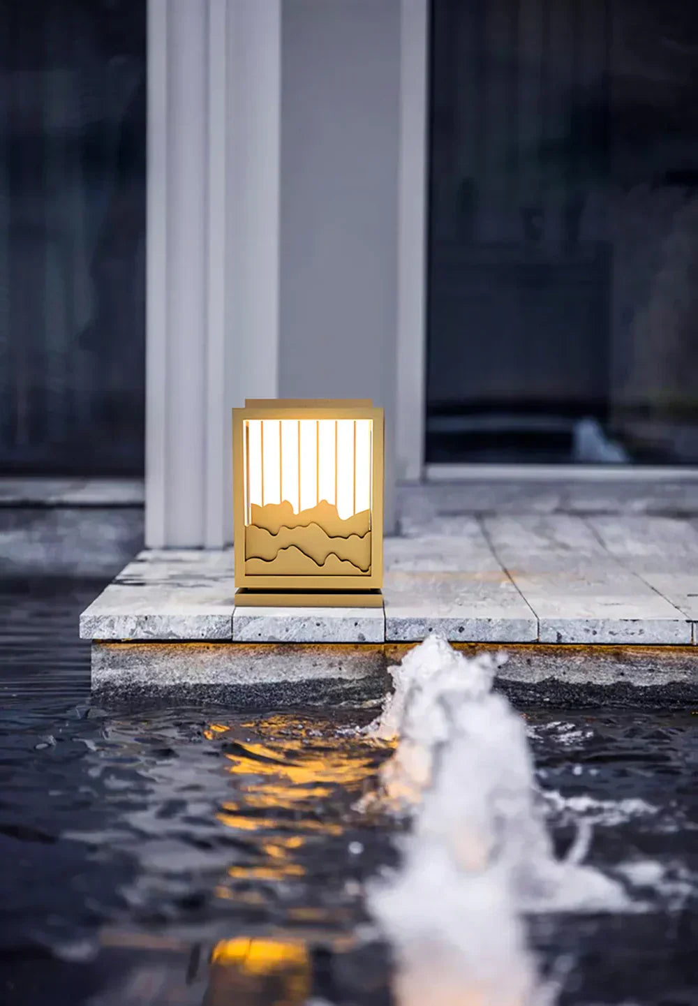 Square Wave Outdoor Garden Acrylic Light – Acrylic detail 11