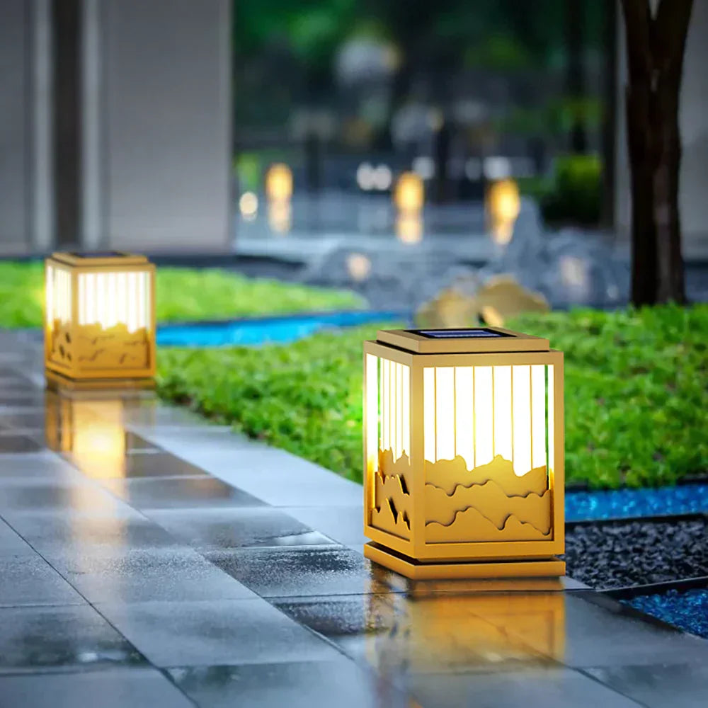 Square Wave Outdoor Garden Acrylic Light – Acrylic detail 5
