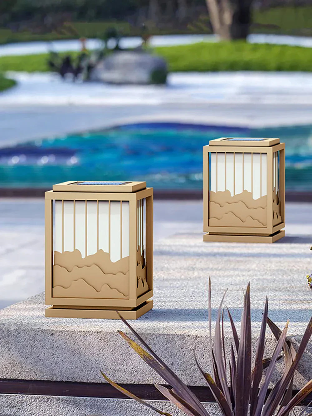 Square Wave Outdoor Garden Acrylic Light – Acrylic detail 10