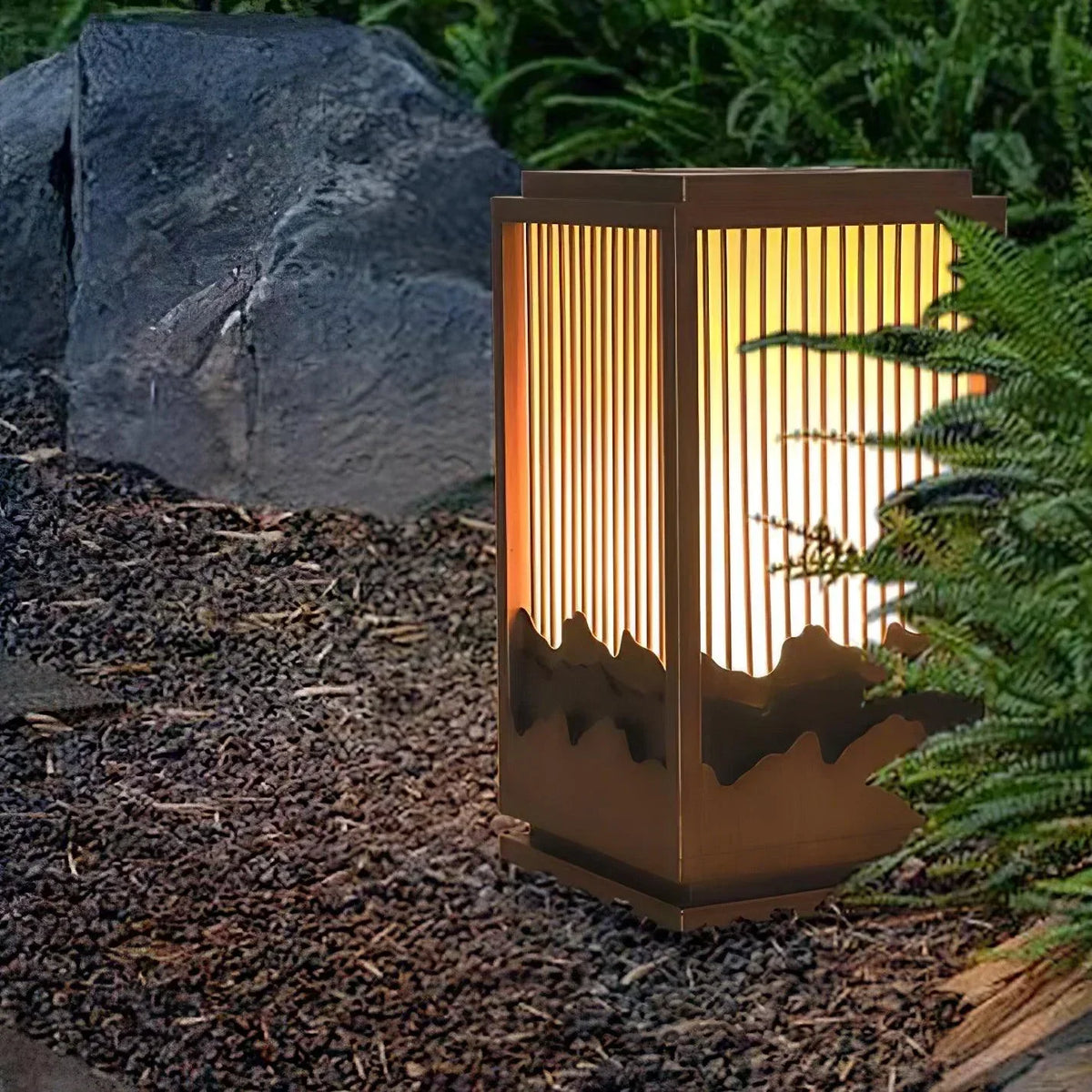Square Wave Outdoor Garden Acrylic Light – Acrylic detail 9