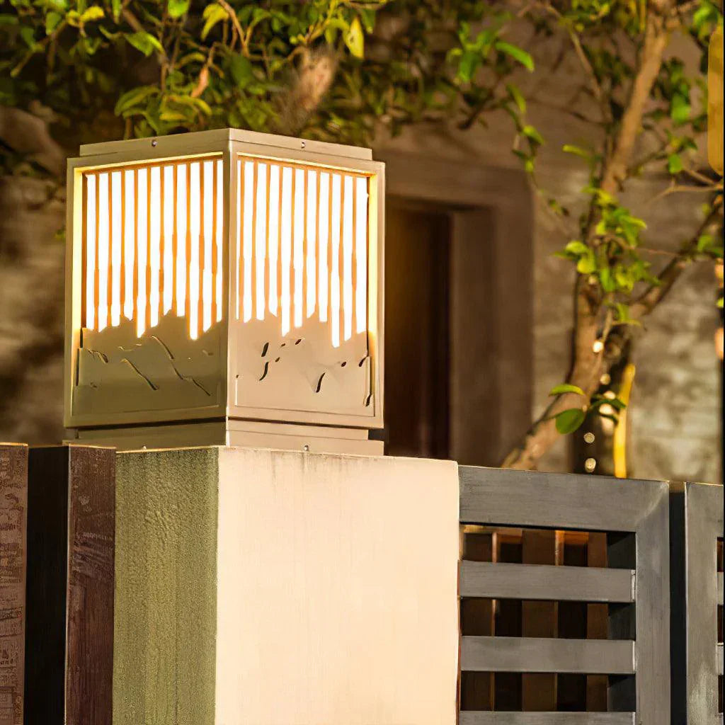 Square Wave Outdoor Garden Acrylic Light – Acrylic detail 8