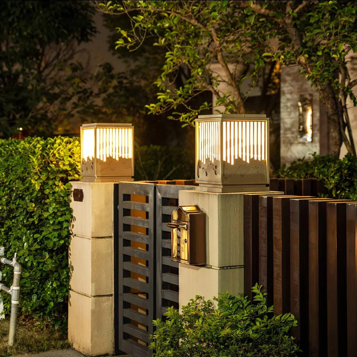 Square Wave Outdoor Garden Acrylic Light – Acrylic detail 3