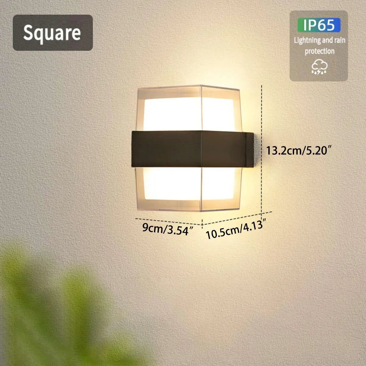 Lightning and Rainproof Columnar Outdoor Wall Light – detail 17