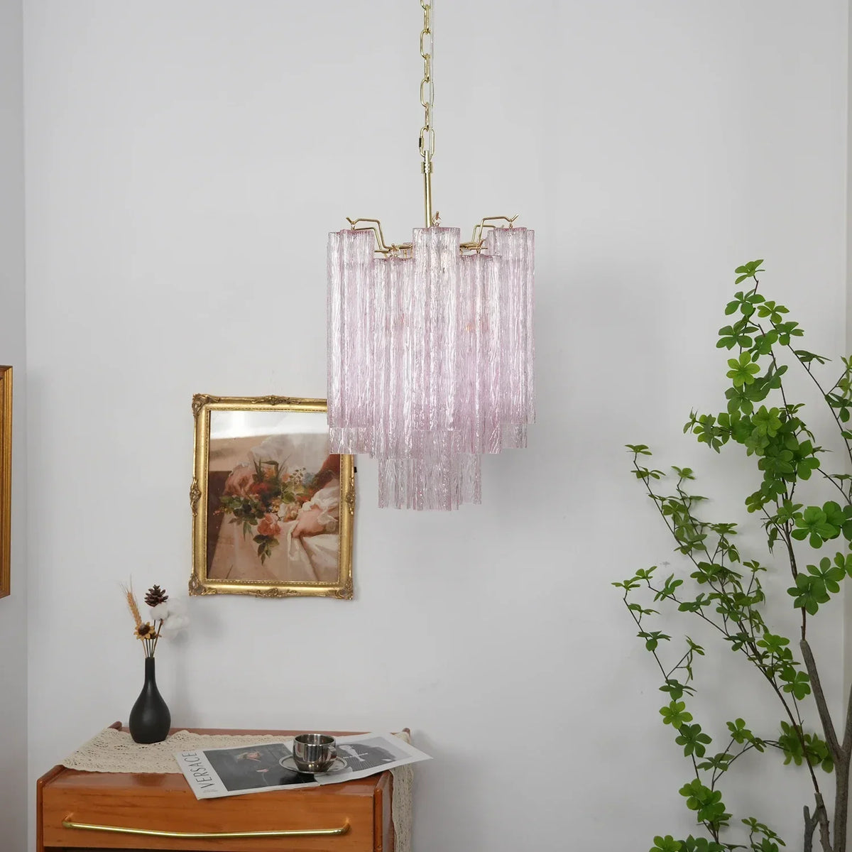 Addis Star-Shaped Glass Tubes Chandelier – Glass detail 40