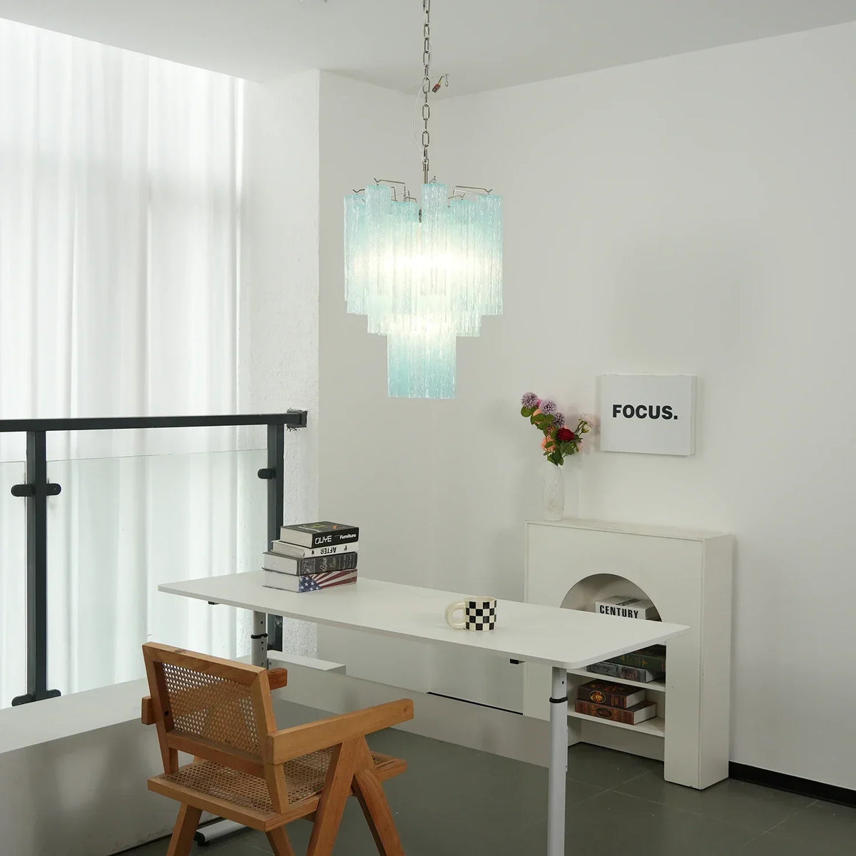 Addis Star-Shaped Glass Tubes Chandelier – Glass detail 16
