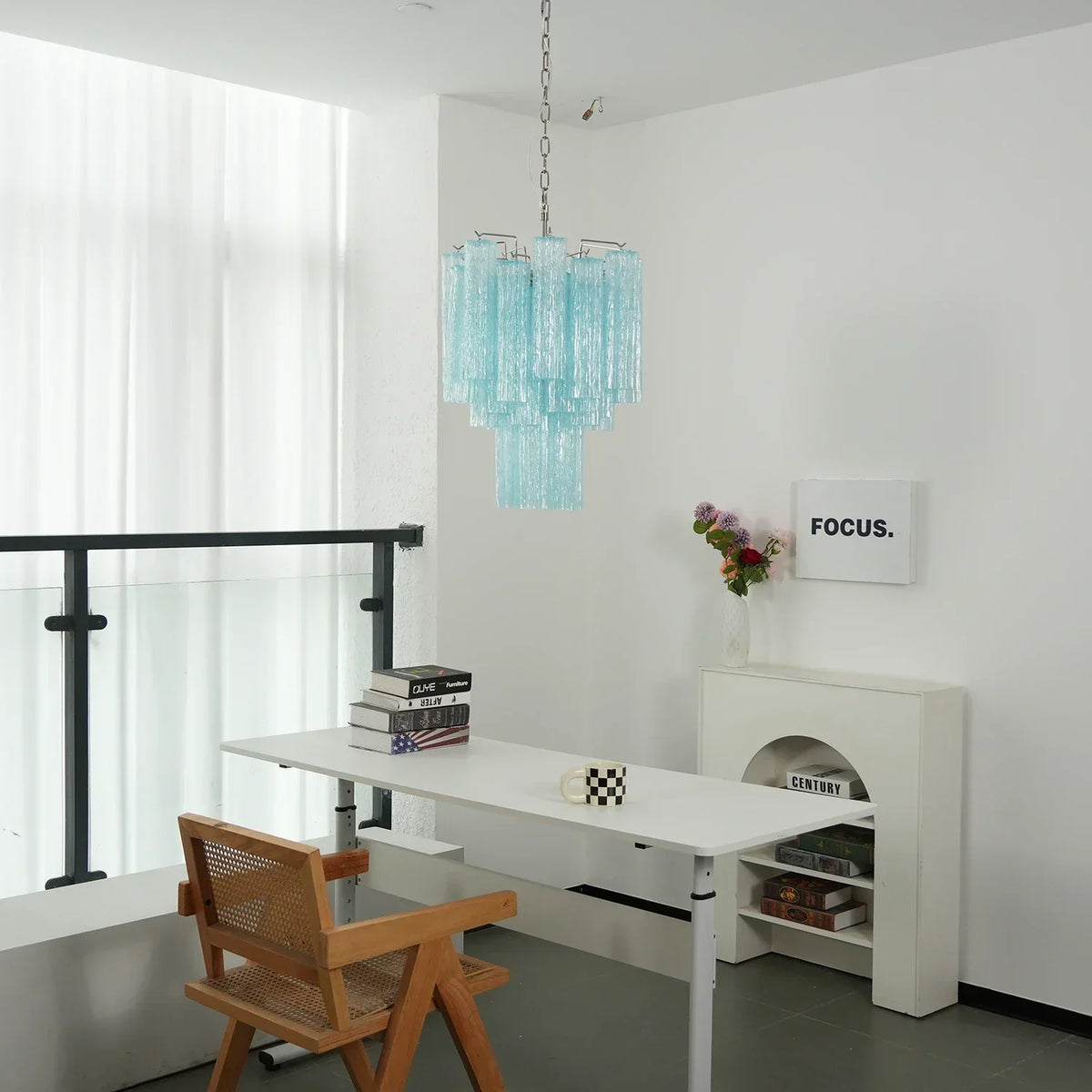 Addis Star-Shaped Glass Tubes Chandelier – Glass detail 17