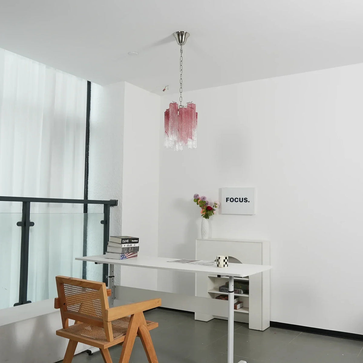 Addis Star-Shaped Glass Tubes Chandelier – Glass detail 15