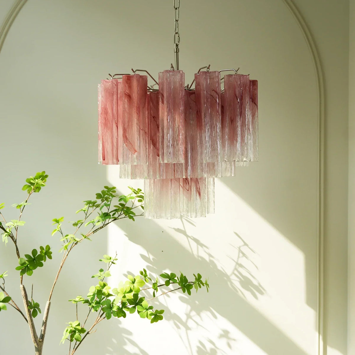 Addis Star-Shaped Glass Tubes Chandelier – Glass detail 41