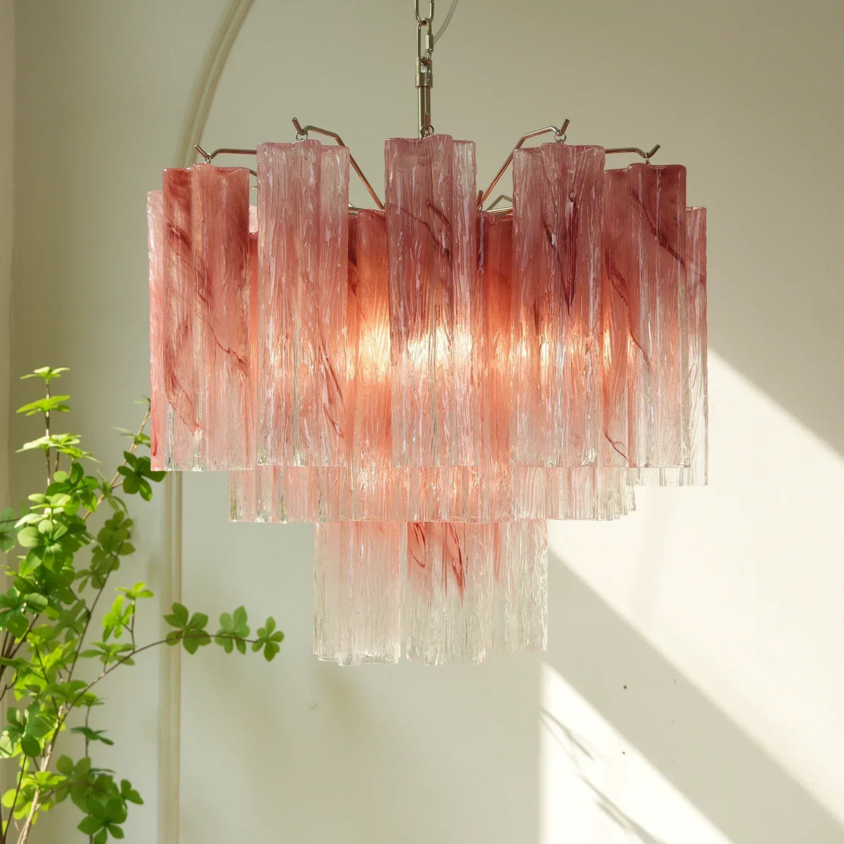 Addis Star-Shaped Glass Tubes Chandelier – Glass detail 42