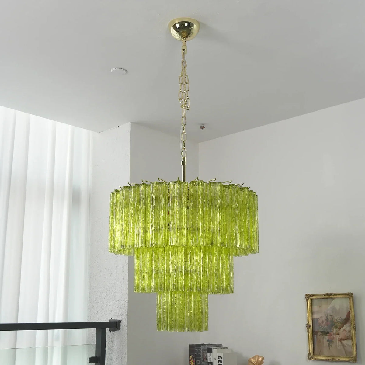 Addis Star-Shaped Glass Tubes Chandelier – Glass detail 46