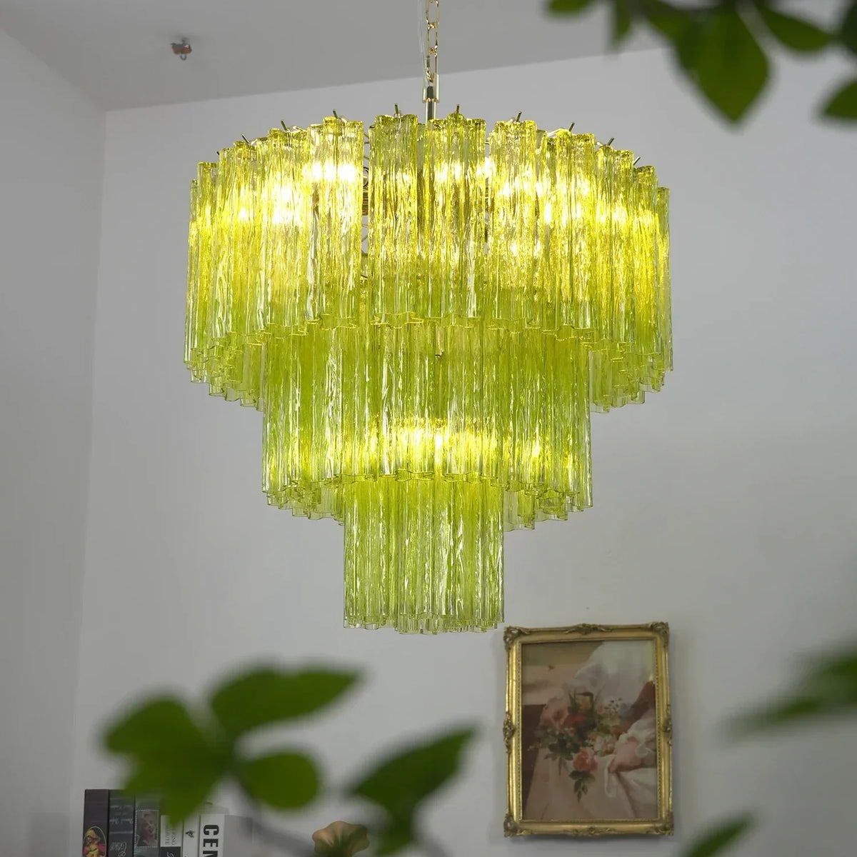 Addis Star-Shaped Glass Tubes Chandelier – Glass detail 35