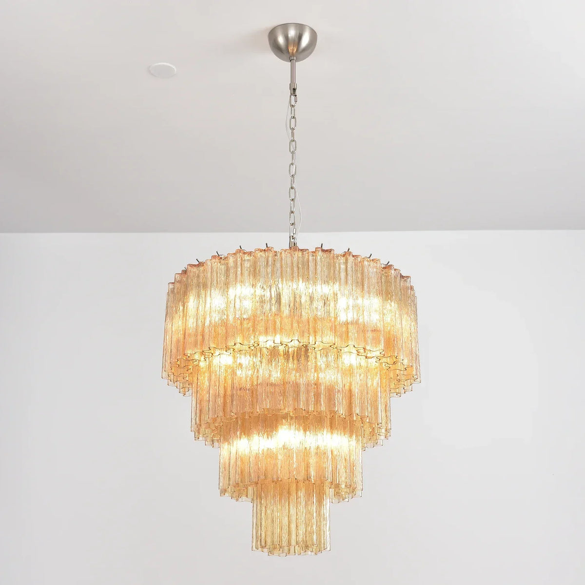 Addis Star-Shaped Glass Tubes Chandelier – Glass detail 83